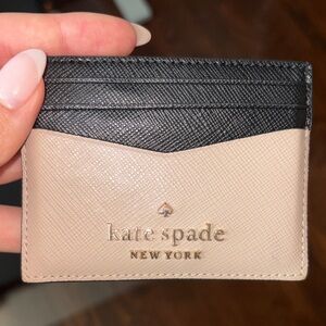 Kate Spade Black and Pink Cardholder